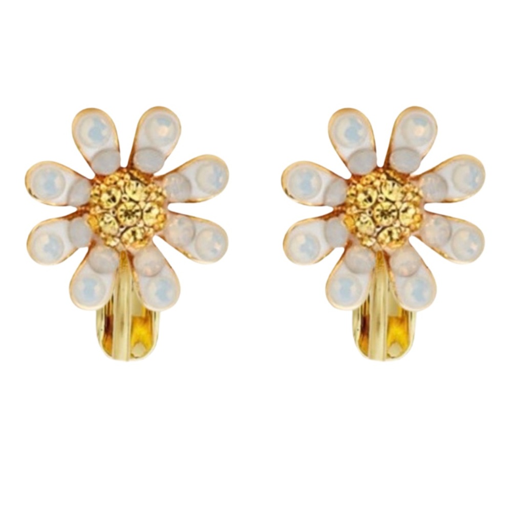 KATE SPADE • Dazzling Daisies Clip On Earrings